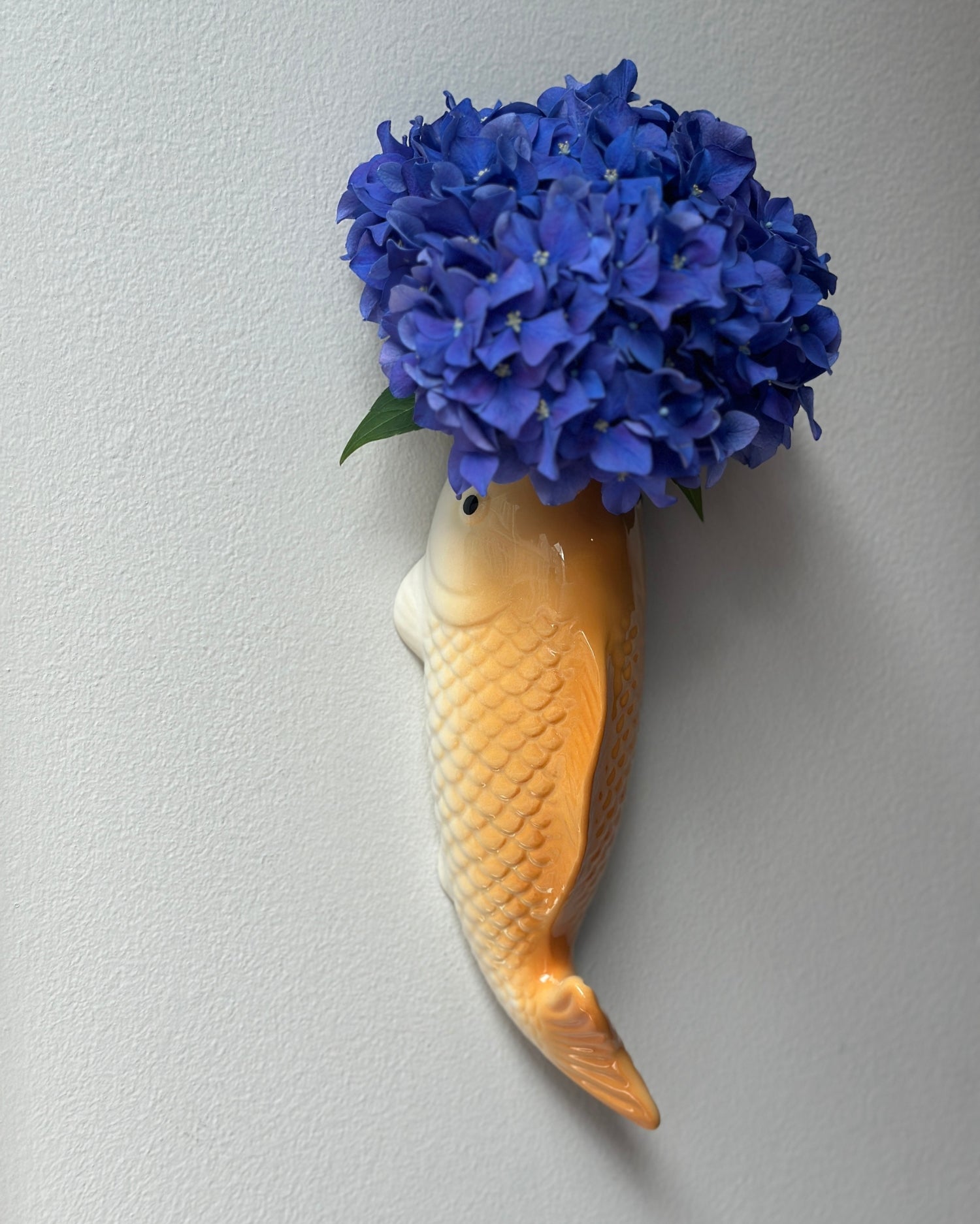 Koi Fish Wall Vase - Mandarin Orange - OHAYŌ