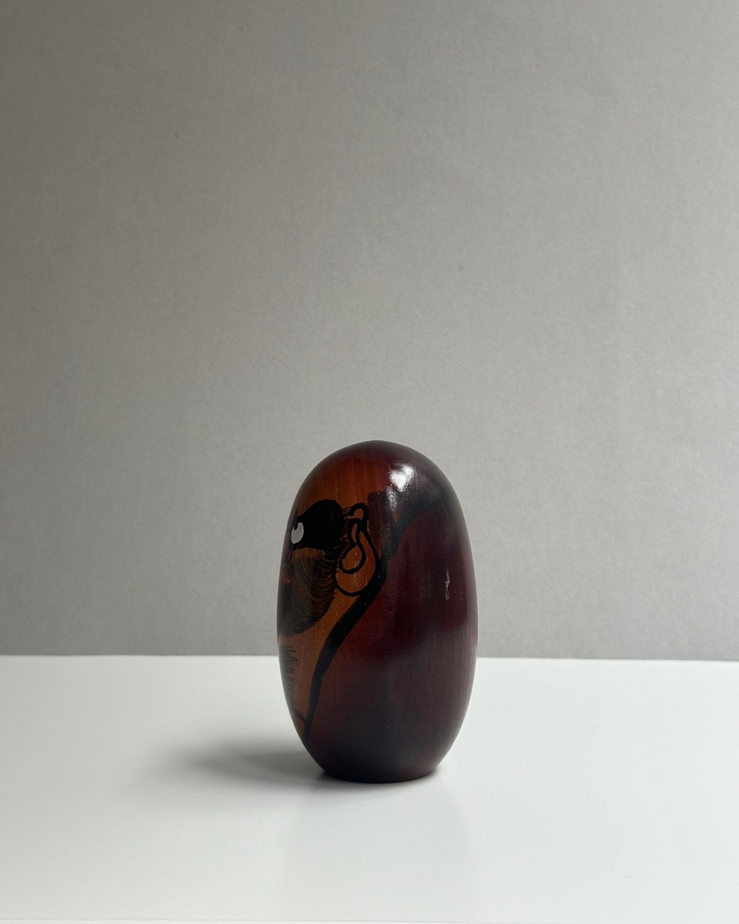 Vintage wooden Daruma, small - OHAYŌ