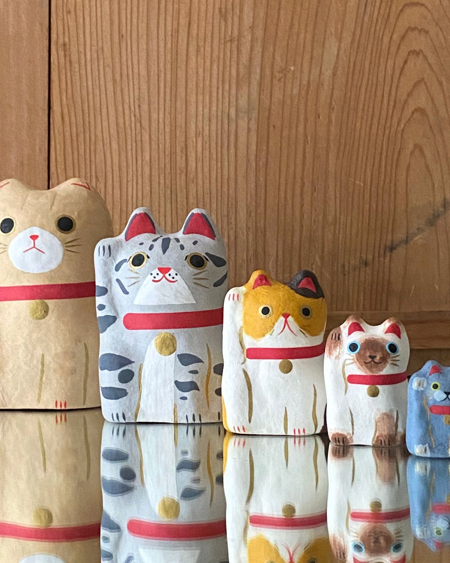 Mixed Maneki-Neko Babushka - Set of 5 - OHAYŌ