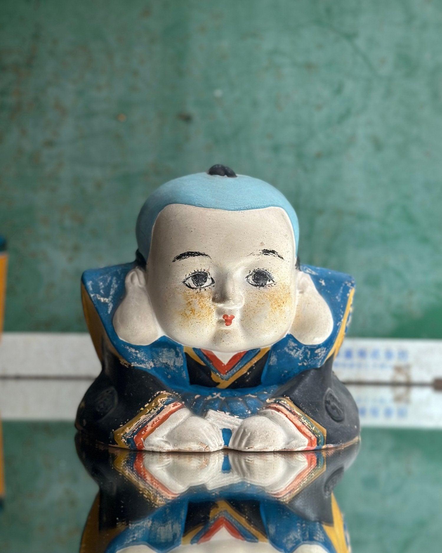 Vintage Fukusuke Bowing Doll - OHAYŌ