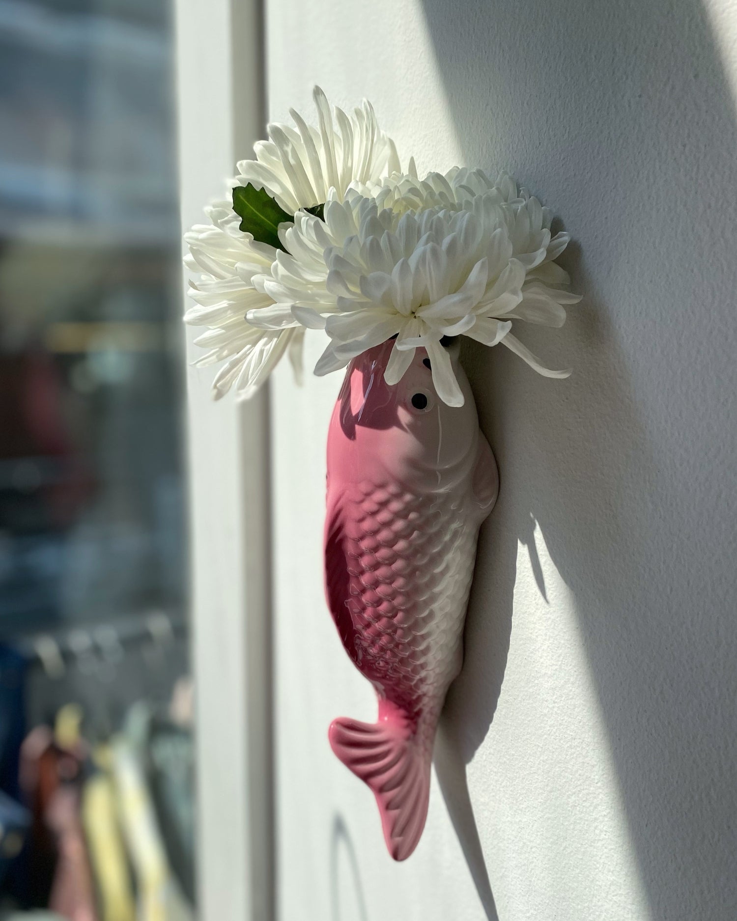 Koi Fish Wall Vase - Mandarin Orange - OHAYŌ