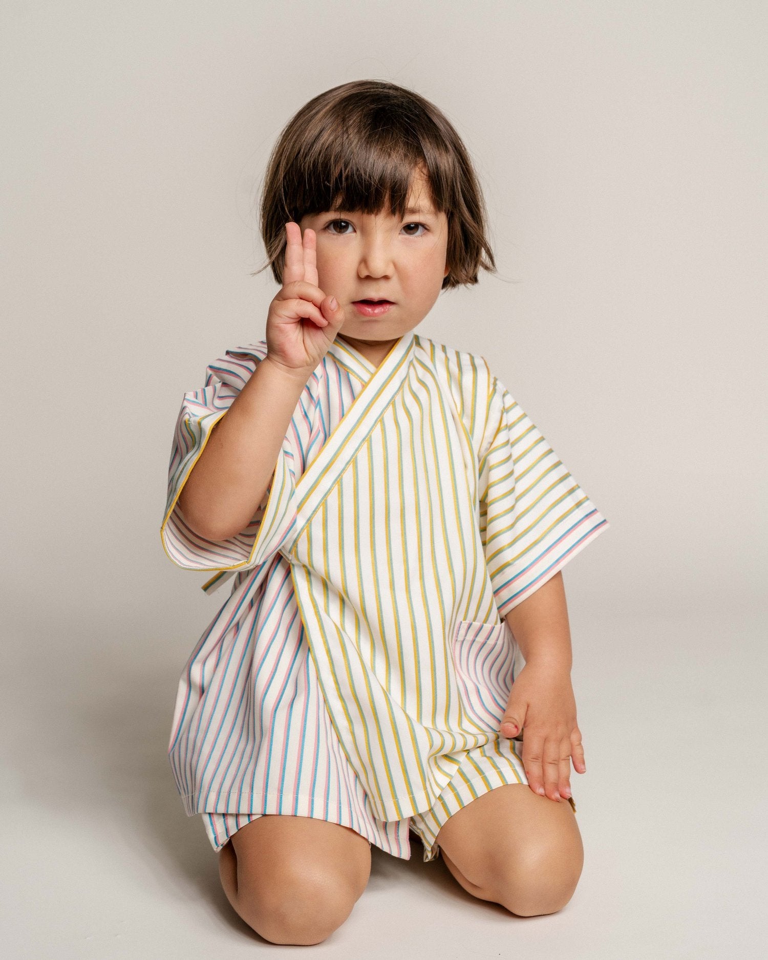 OHAYŌ Kids Jinbei - Pink/Yellow - OHAYŌ