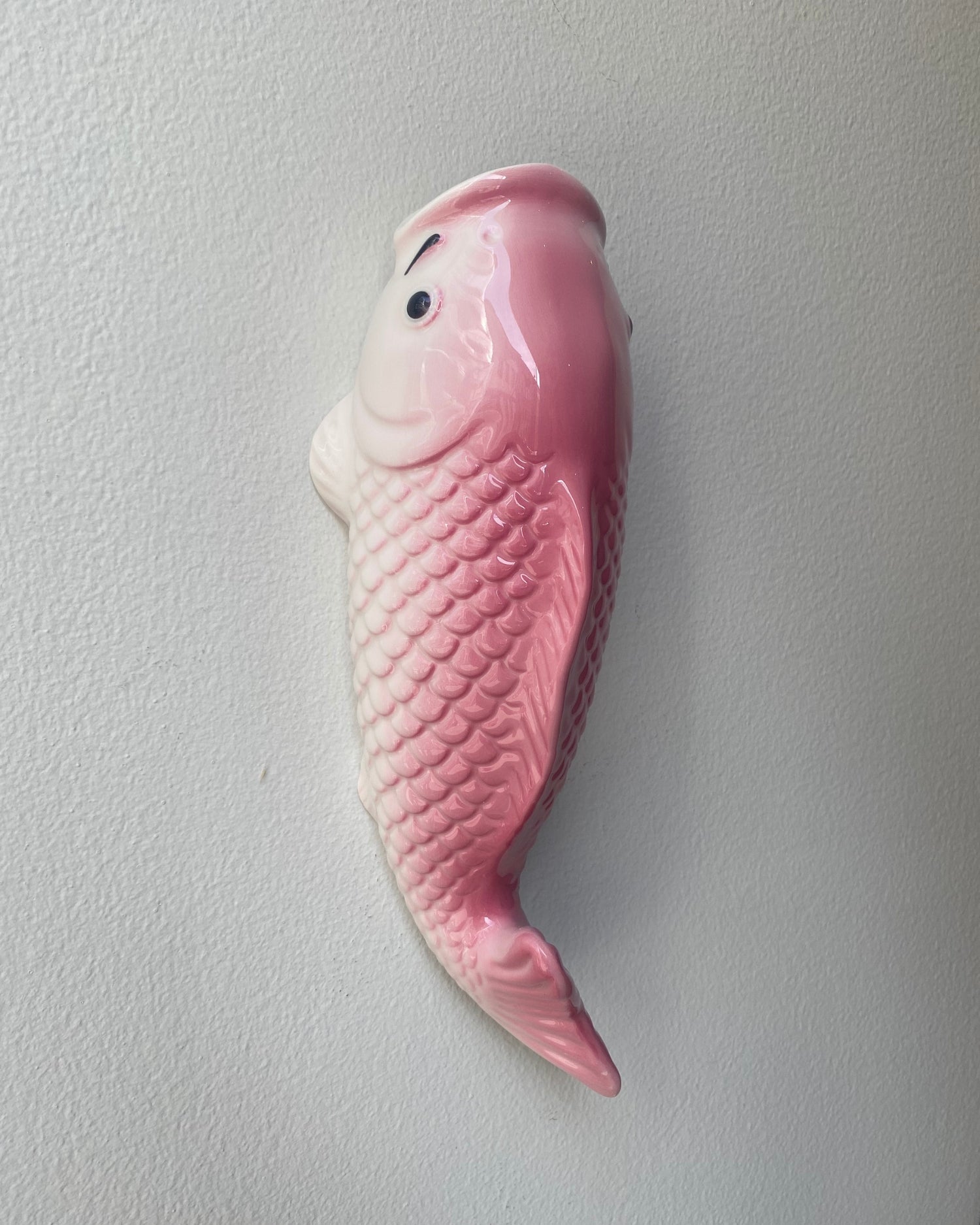 Koi Fish Wall Vase - Sakura Pink - OHAYŌ